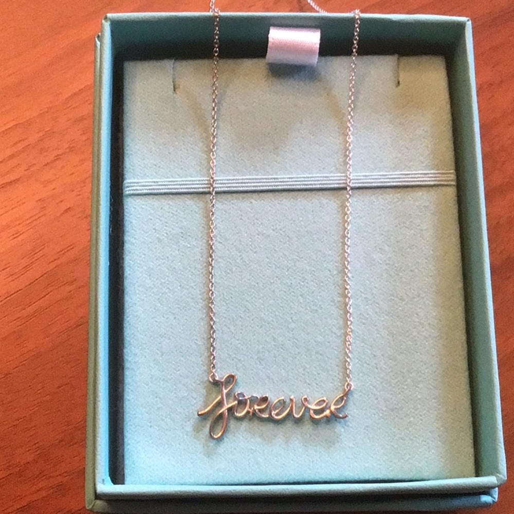 Tiffany & Co. "forever" script pendant silver - Picture 3 of 5